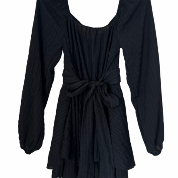 Altar’d State Elegant Black Long Sleeve Dress - Picture 1 of 3